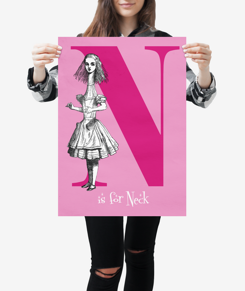 Alice in Wonderland Alphabet - Letter "N"