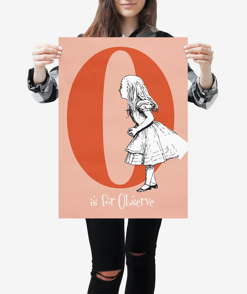 Alice in Wonderland Alphabet - Letter "O"