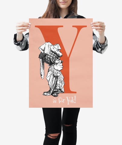Alice in Wonderland Alphabet - Letter "Y"