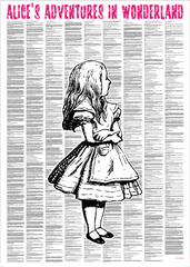 Alice's Adventures In Wonderland Traditional Alice Full Novel Text Print